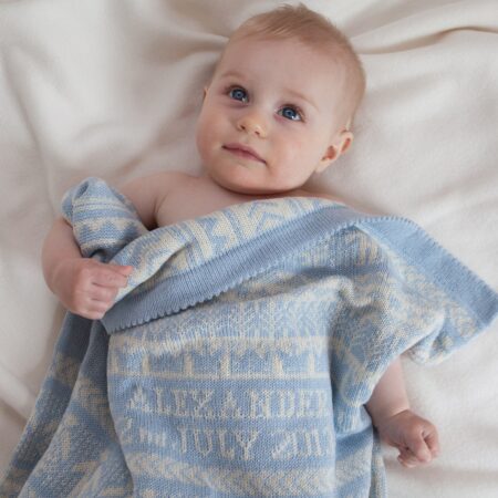 personalised baby gift - cashmere blanket